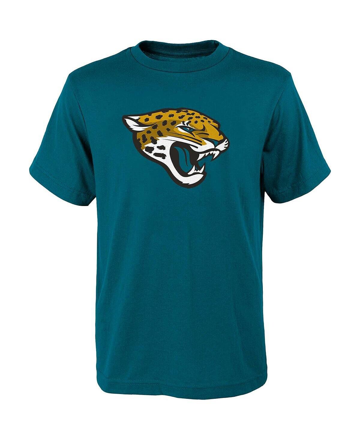 

Темно-бирюзовая футболка с основным логотипом Big Boys Jacksonville Jaguars Outerstuff