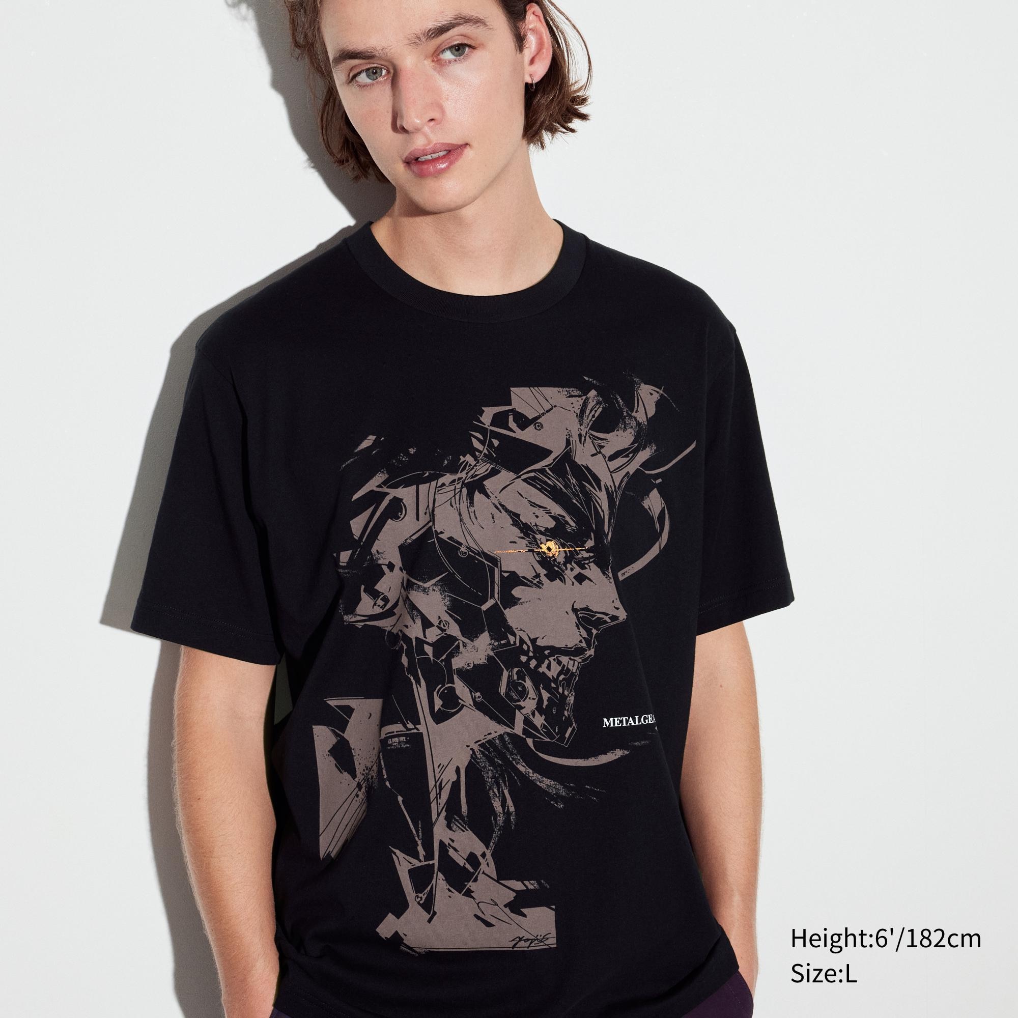 Футболка Uniqlo Metal Gear Archive UT с коротким рукавом, черный