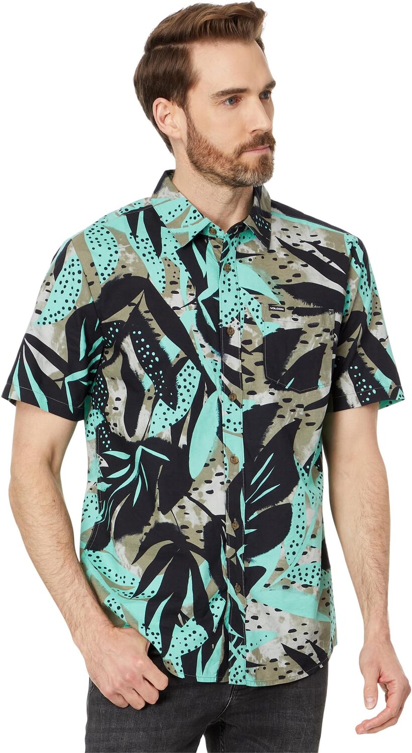 

Рубашка Volcom Waterside Floral, цвет Dusty Aqua