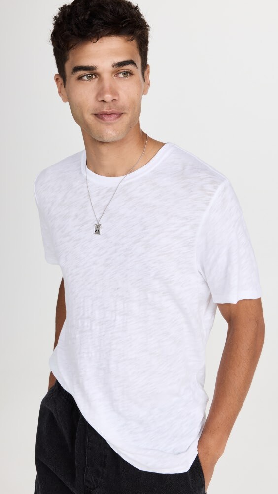 

Футболка ATM Anthony Thomas Melillo Slub Short Sleeve Crew, белый