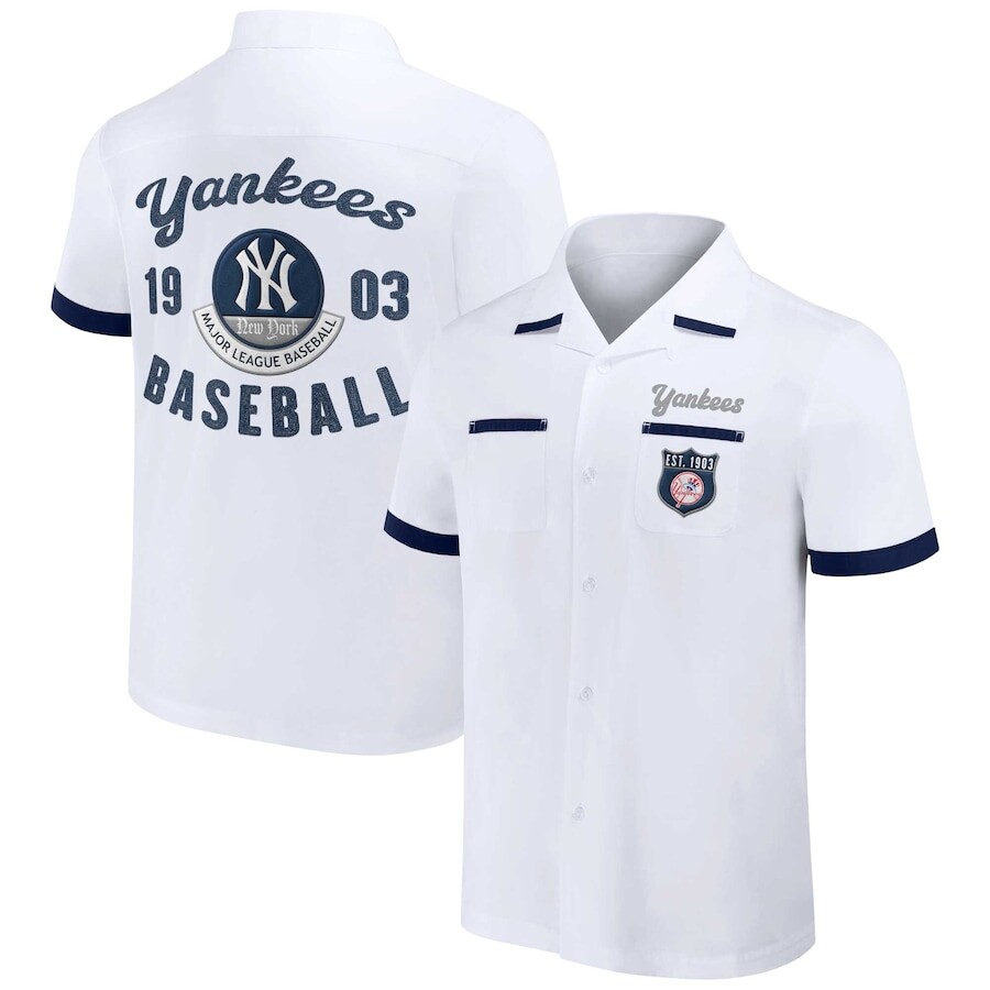 

Рубашка Darius Rucker Collection by Fanatics New York Yankees, белый
