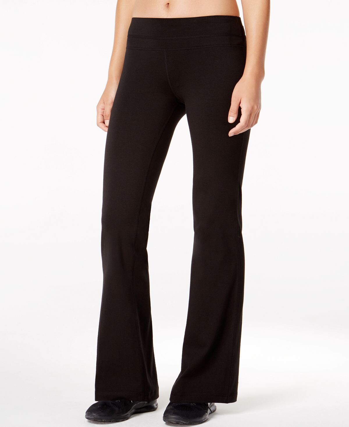 

Женские брюки для йоги Essentials Flex Stretch Bootcut с коротким внутренним швом ID Ideology, черный