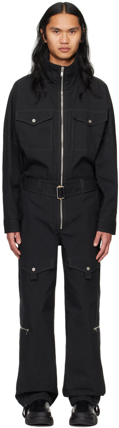 

Черный комбинезон с карманами Dion Lee