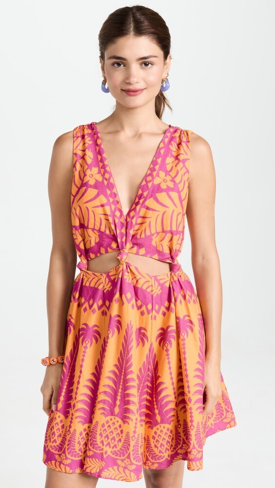 

Платье мини FARM Rio Pineapple Love Orange