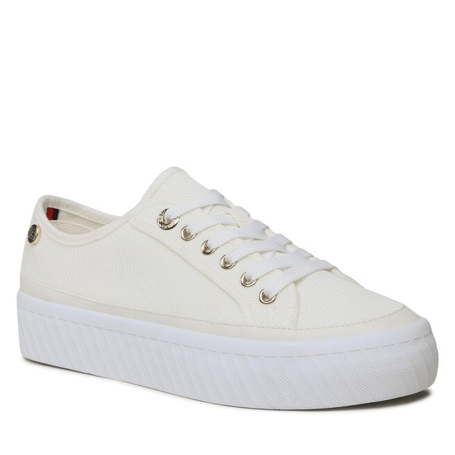 

Кроссовки Tommy Hilfiger PlatformVulcanized Sneaker, бежевый