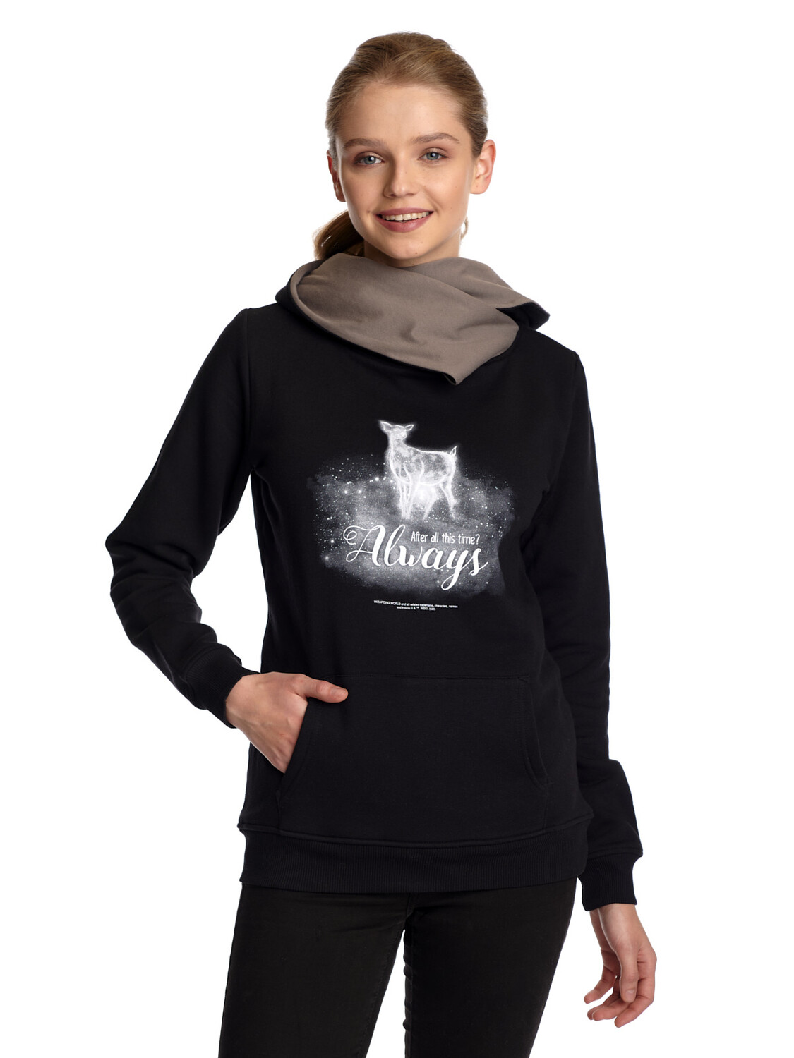 Толстовка Harry Potter Schalkragenpullover Harry Potter Patronus, черный