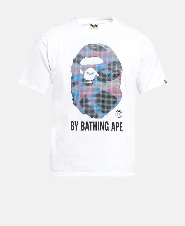 

Футболка A Bathing Ape, неоново-желтый