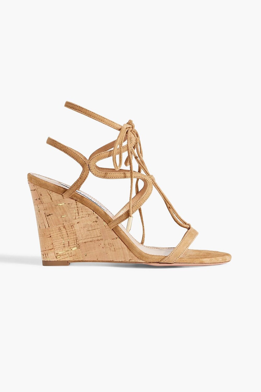 

Босоножки Aliya 85 на танкетке AQUAZZURA, песочный