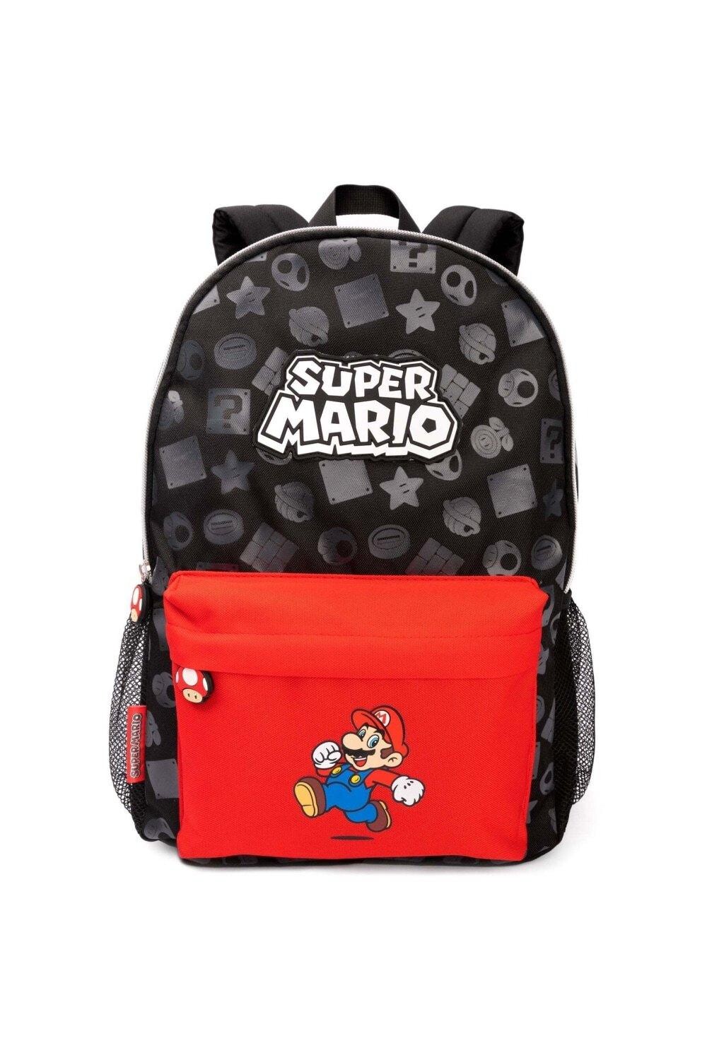 

Рюкзак со сплошным принтом Super Mario, черный