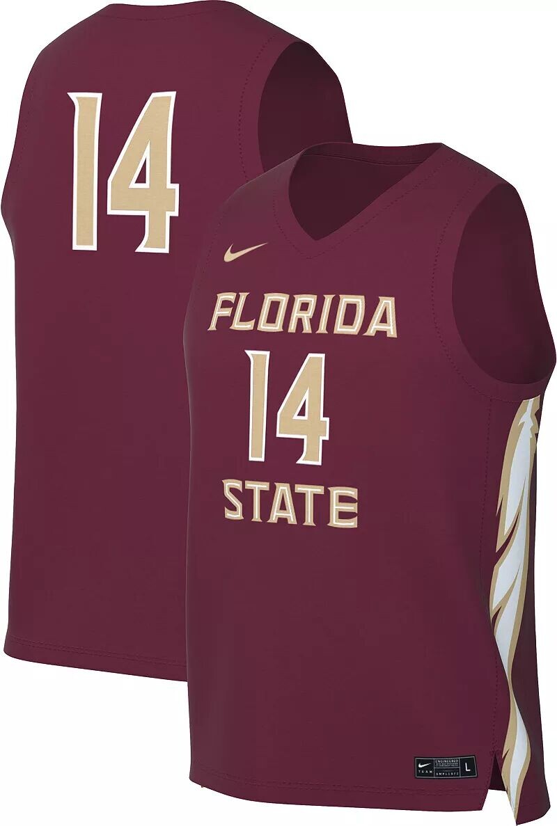 

Мужская баскетбольная майка Nike Florida State Seminoles #1 Team Maroon Dri-FIT