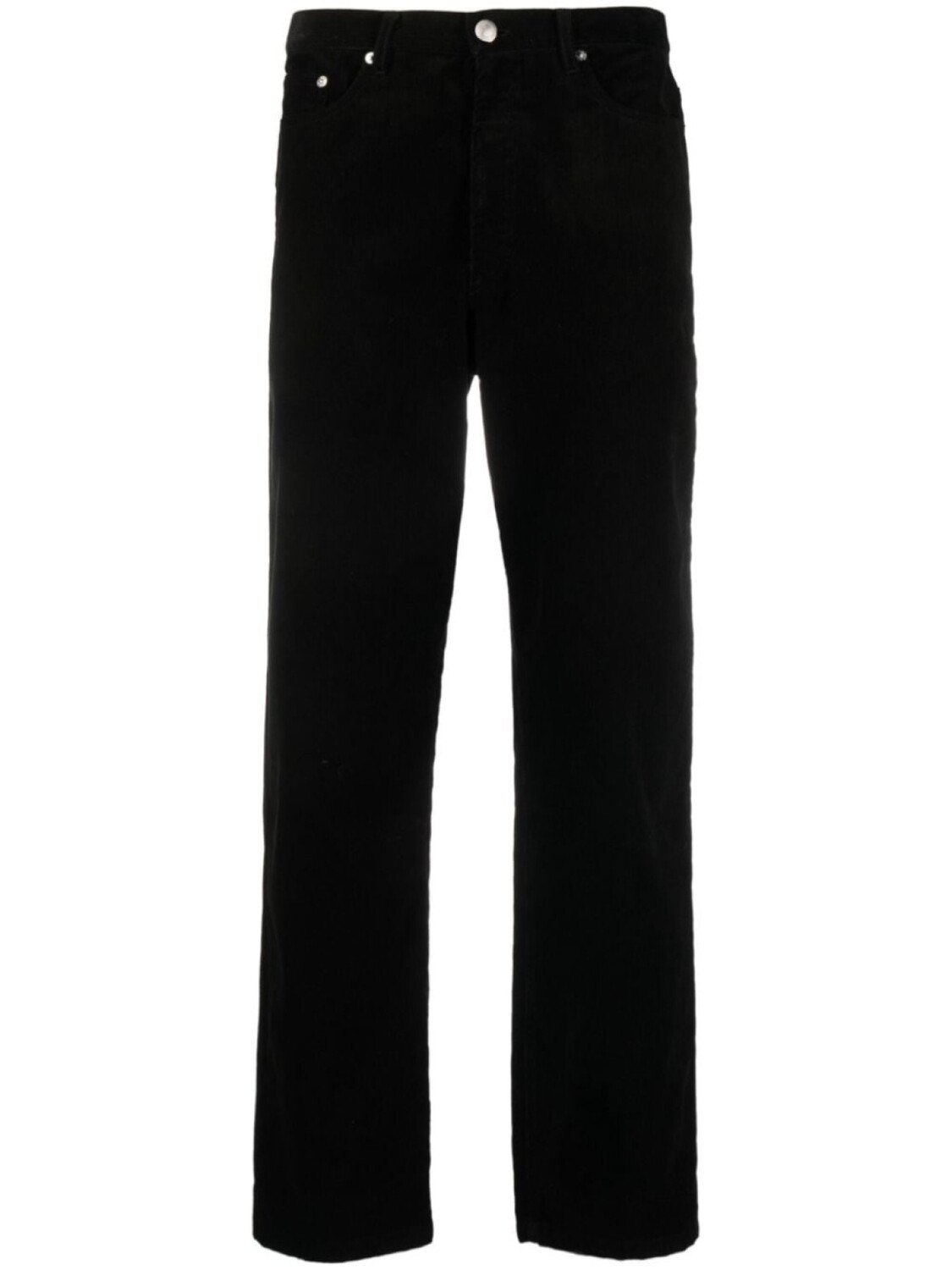

A.P.C. вельветовые брюки прямого кроя, черный