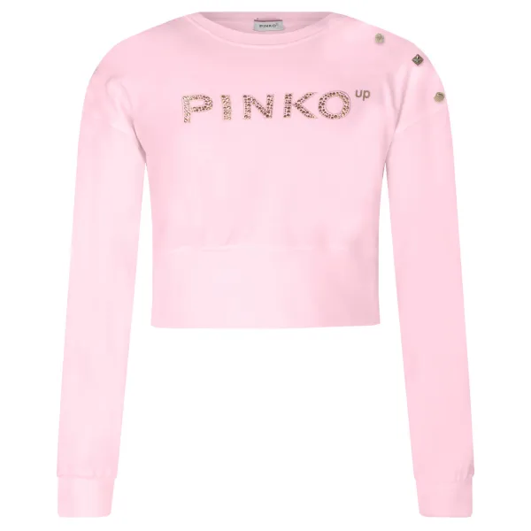 

Укороченный свитшот Pinko Up, розовый