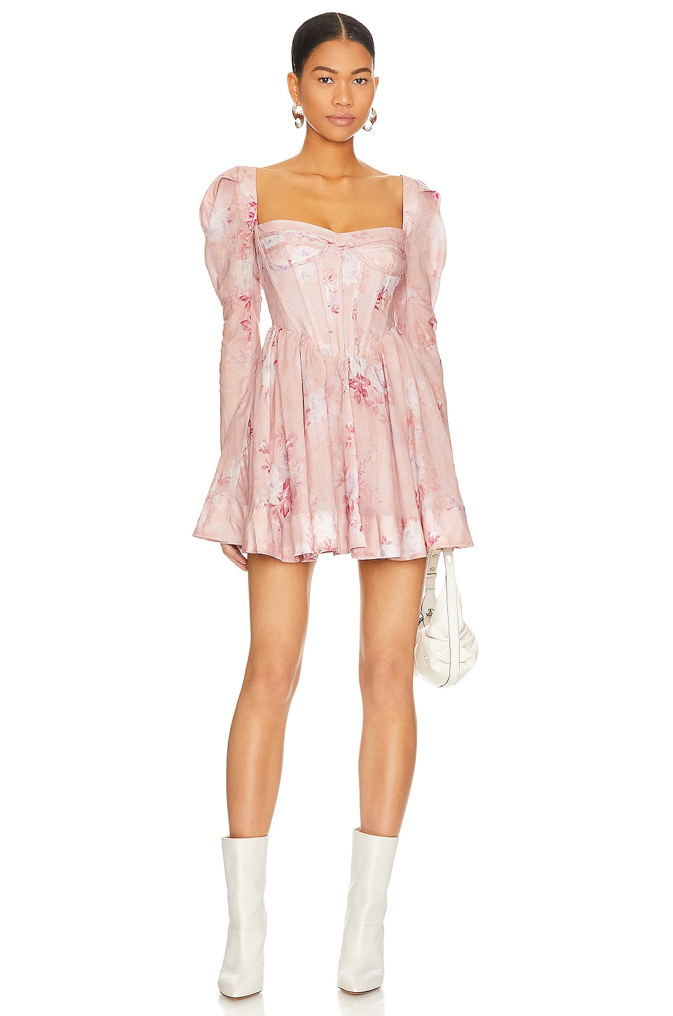 Платье мини Bardot Evermore Floral, цвет Soft Pink Floral платье мини bardot fleur цвет bold floral