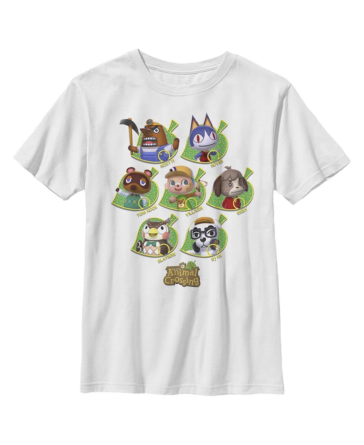 

Детская футболка Animal Crossing New Leaf Towns People для мальчиков Nintendo