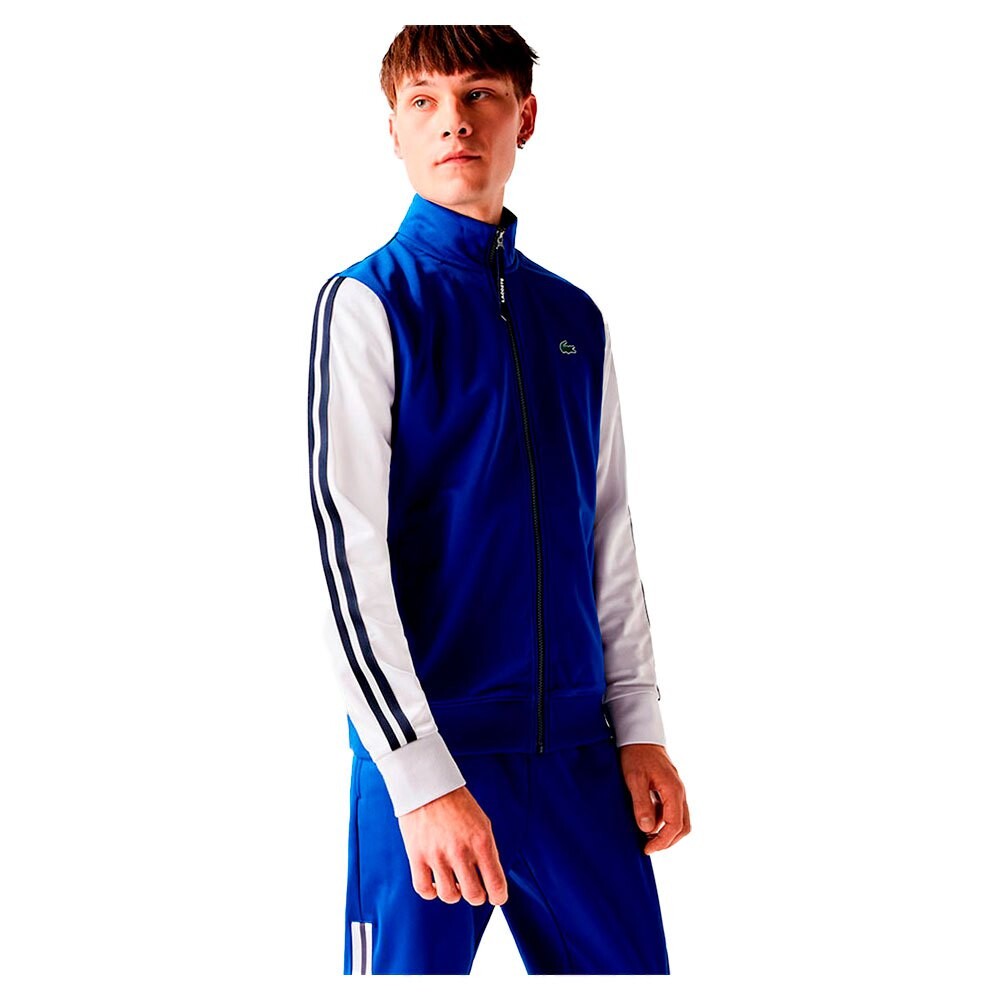 

Толстовка Lacoste Sport Two Tone Technical Pique Full Zip, синий