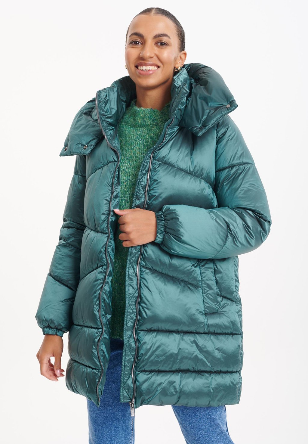 Зимнее пальто Greenpoint, зеленый металлик