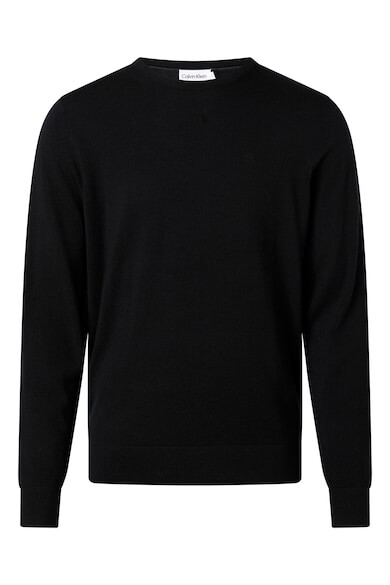 

Шерстяной свитер тонкой вязки CALVIN KLEIN, темно-черный