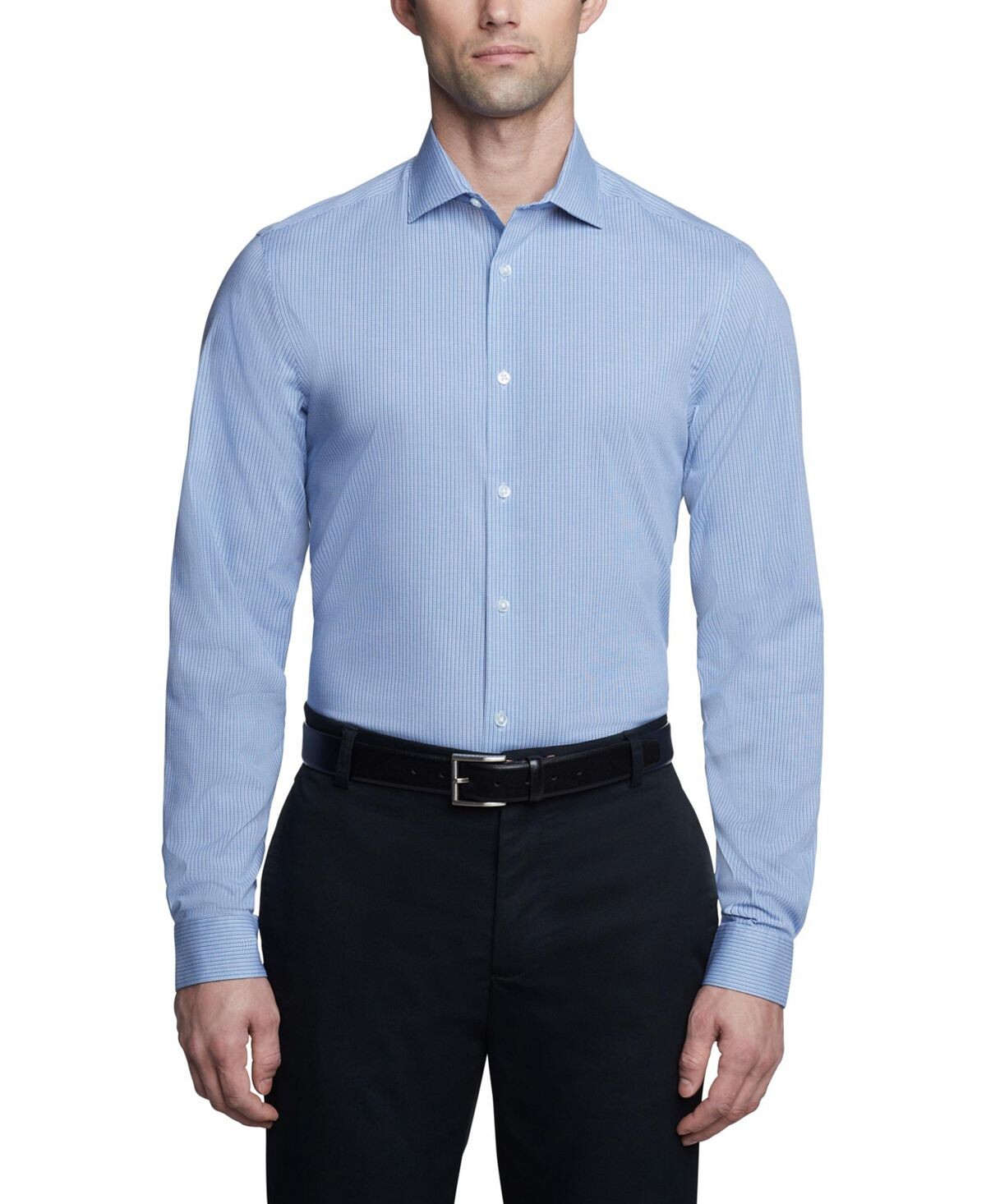 

Мужская классическая рубашка Steel Plus Slim Fit стрейч без морщин Calvin Klein