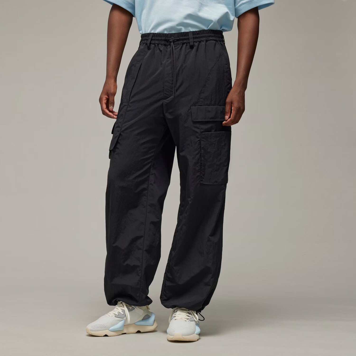 

Брюки Y-3 из мятого нейлона Adidas
