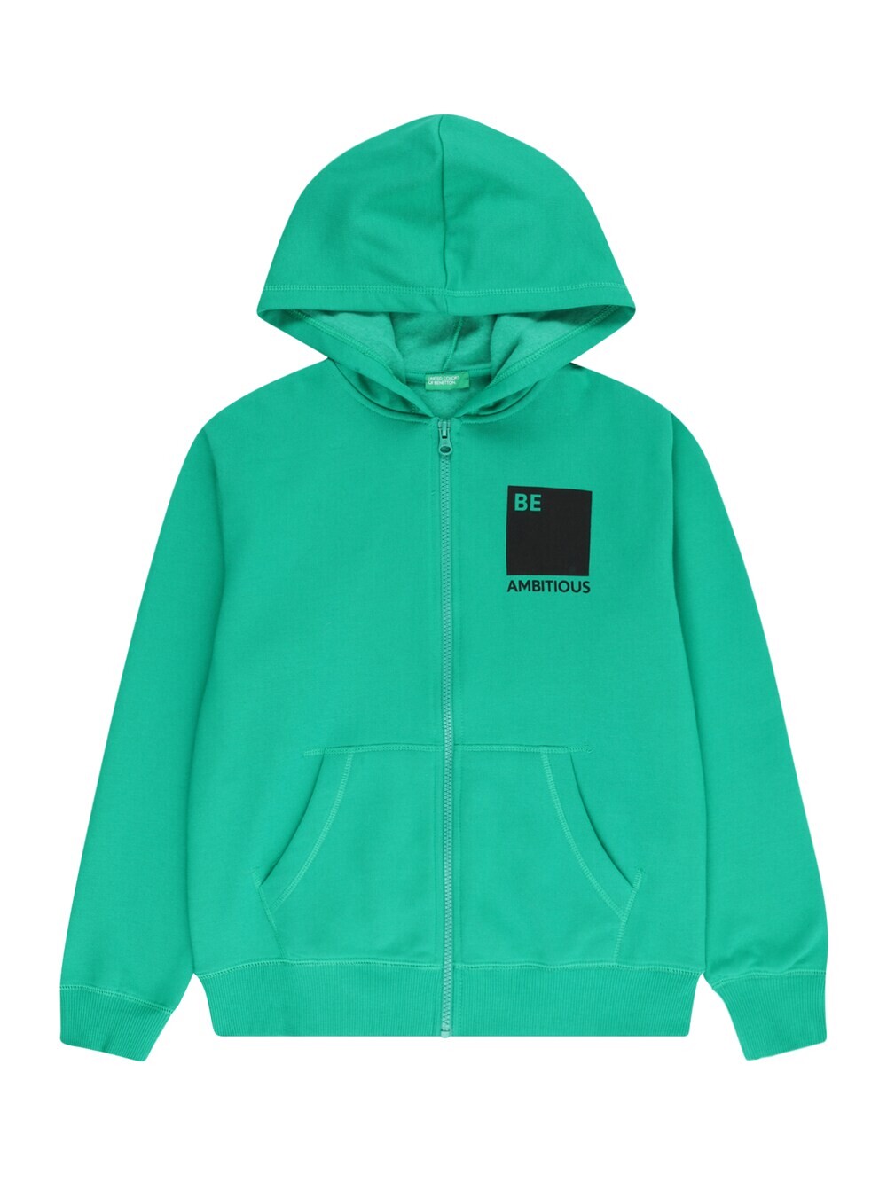 

Толстовка на молнии United Colors Of Benetton, зеленый