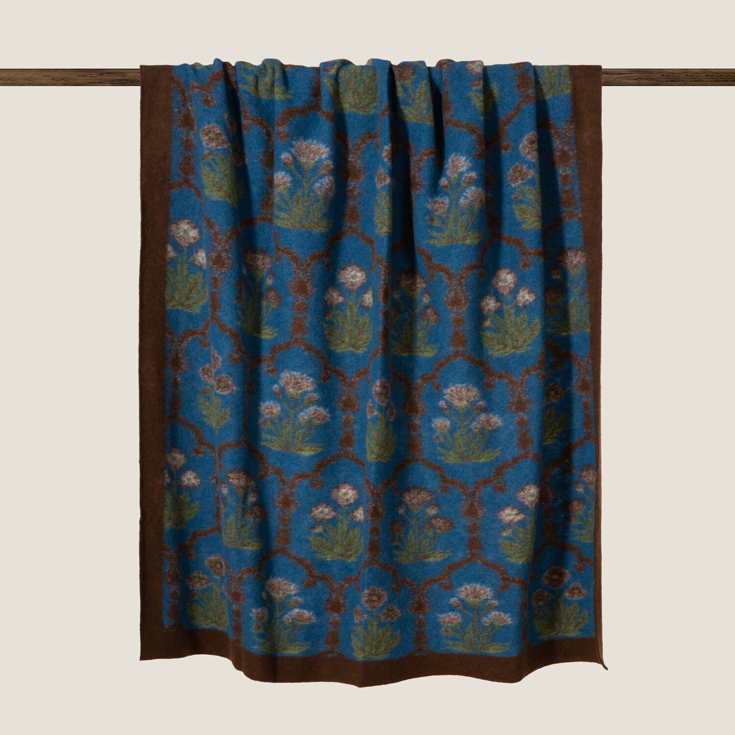 

Плед из вареной шерсти с узором - Royal Drapery Frati Home