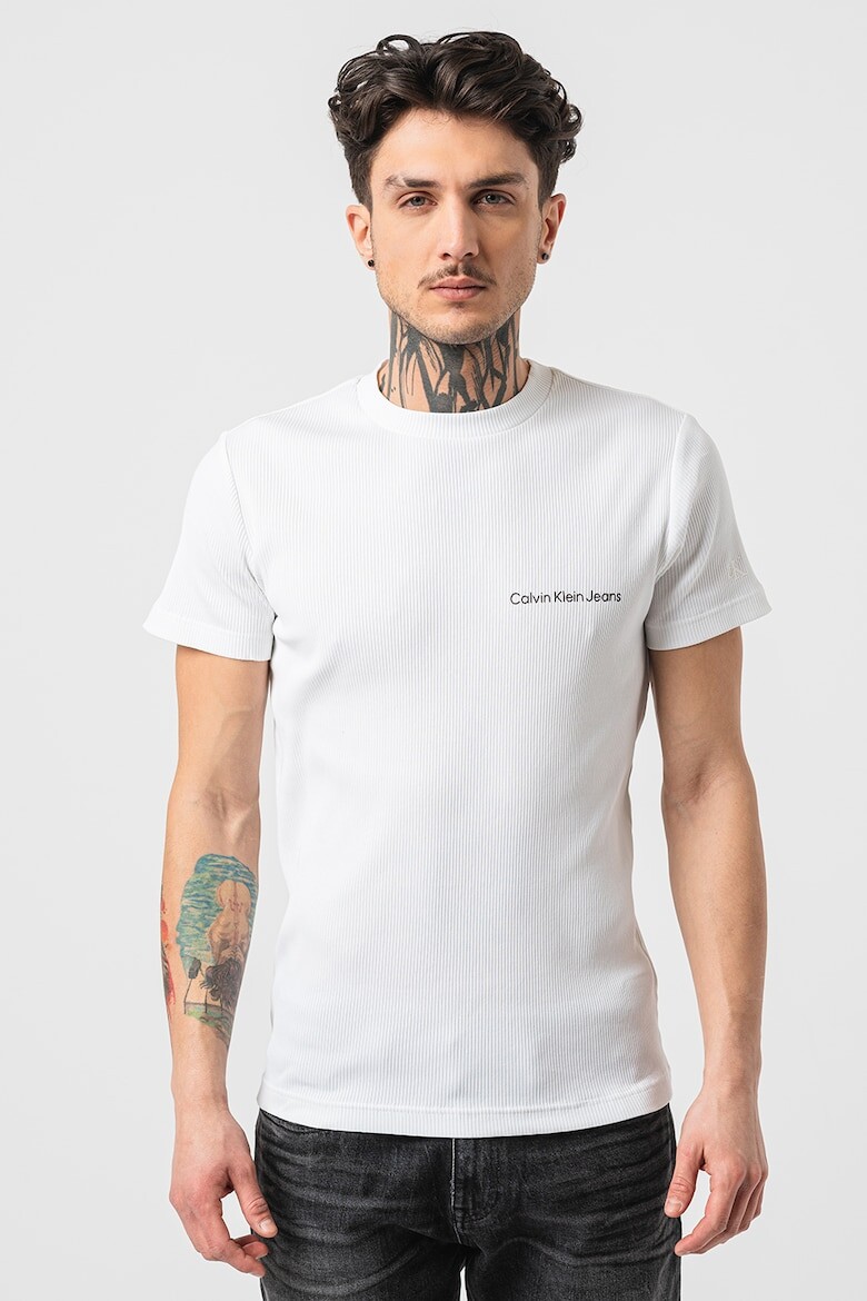 

Боди с овальным вырезом горловины Calvin Klein Jeans, белый