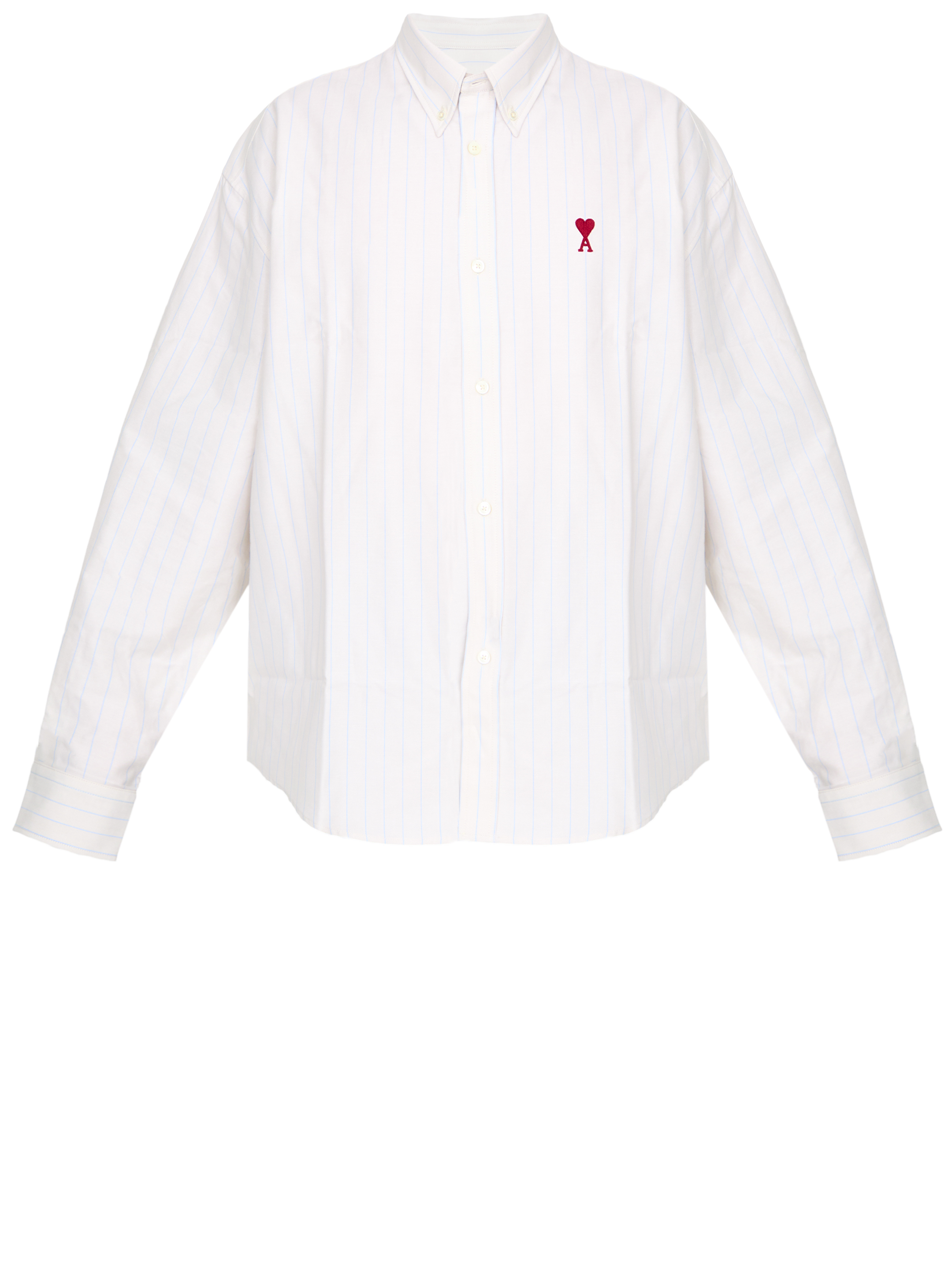 Рубашка Ami Paris Ami De Coeur, кремовый футболка в полоску ami paris de coeur marinere