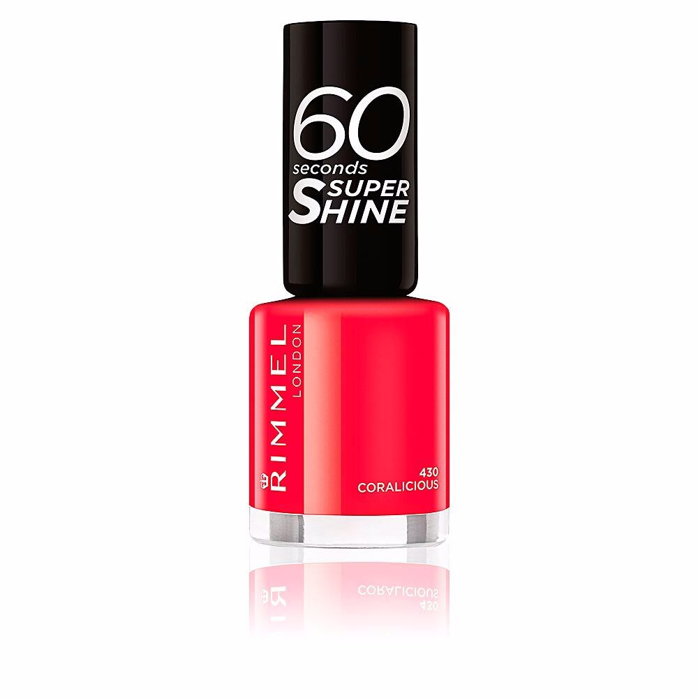 

Лак для ногтей 60 seconds super shine Rimmel london, 8 мл, 430-coralicious