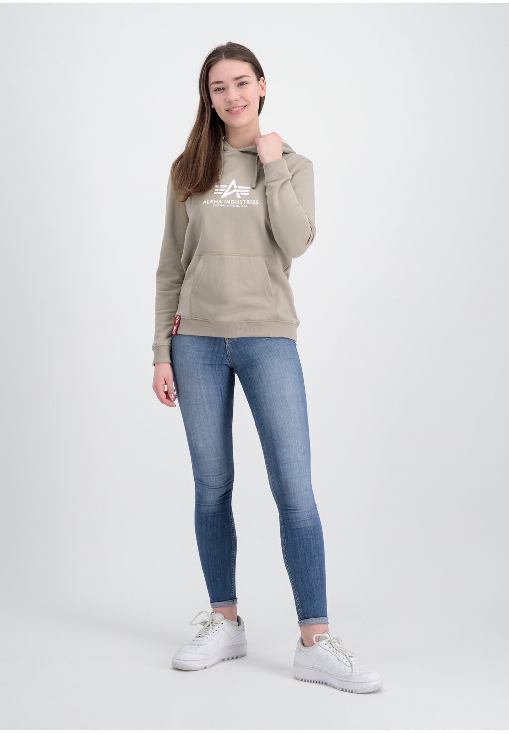 

Толстовка с капюшоном Alpha Industries, песочный
