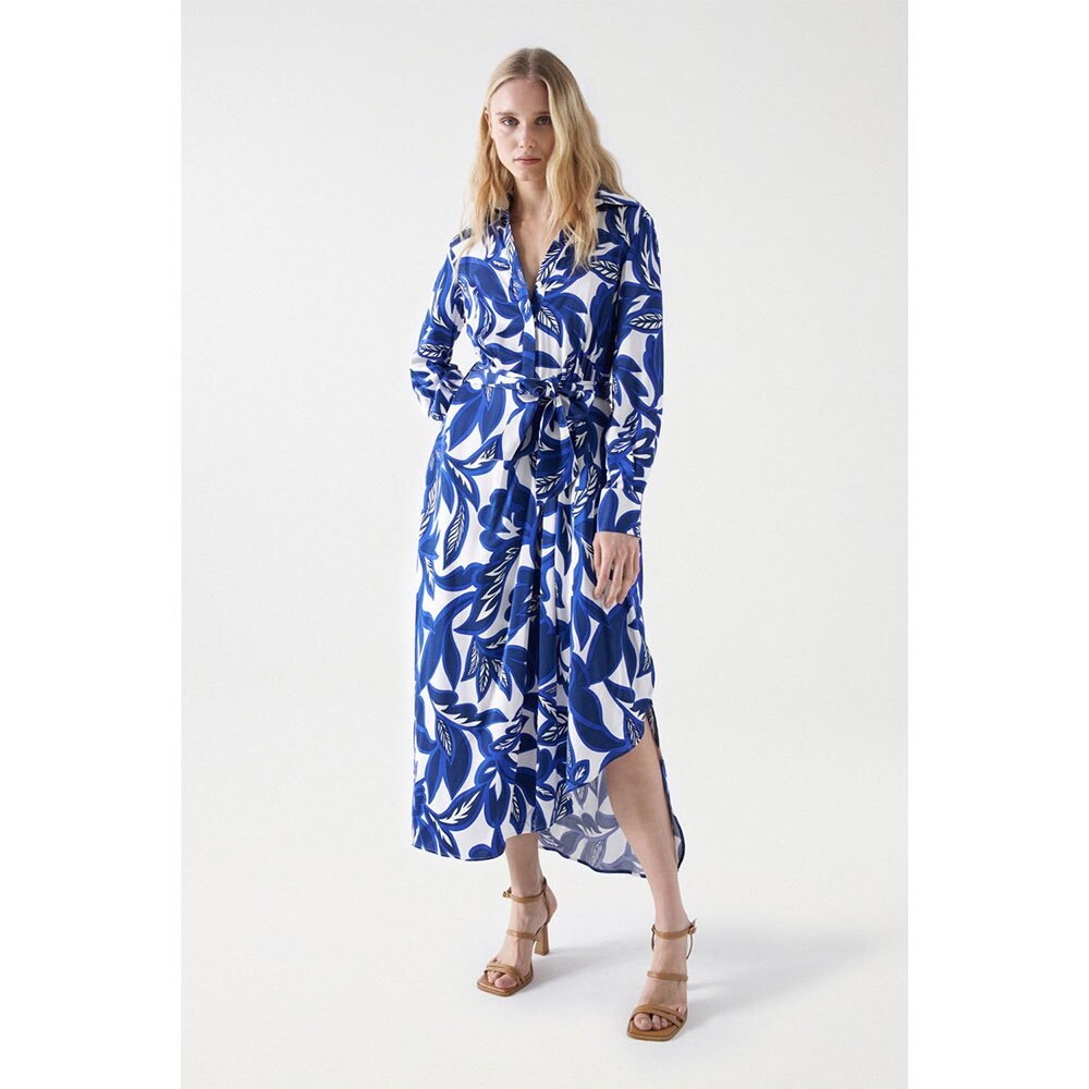 

Платье миди Salsa Jeans Floral Print Midi Long, Разноцветный