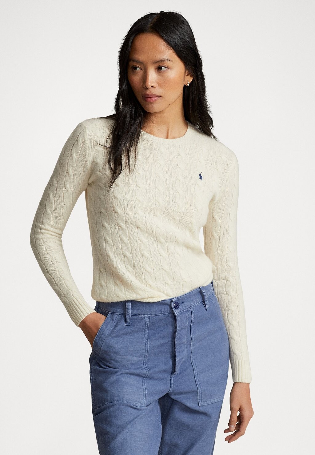 

Свитер Polo Ralph Lauren Julianna Long Sleeve, аутентичный кремовый