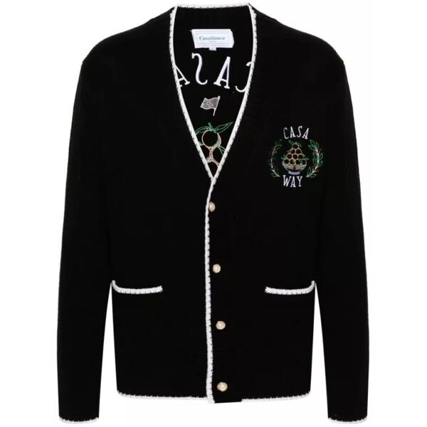 

Кардиган casa way embroidered cardigan Casablanca, черный