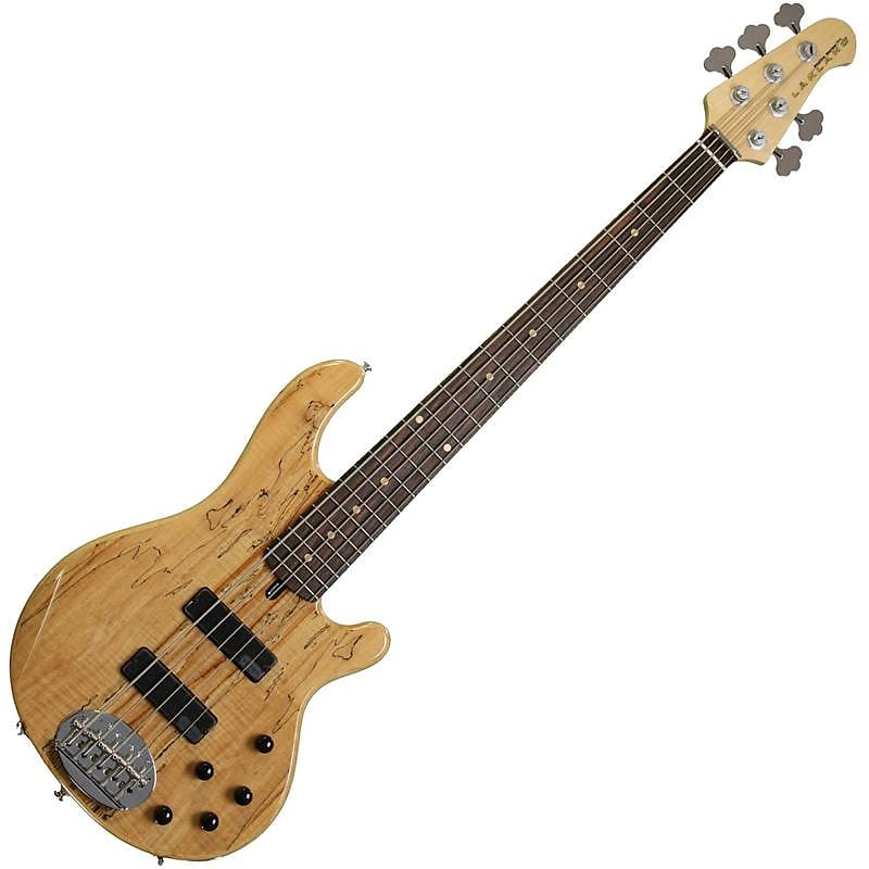 цена Басс гитара Lakland 55-01 Deluxe Spalted 5-String Electric Bass Guitar with Active Electronics, Rosewood Fingerboard
