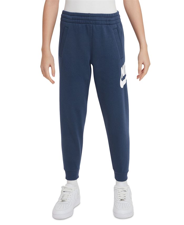 Флисовые спортивные брюки Big Kids Club Nike, синий брюки джоггеры nike размер l черный