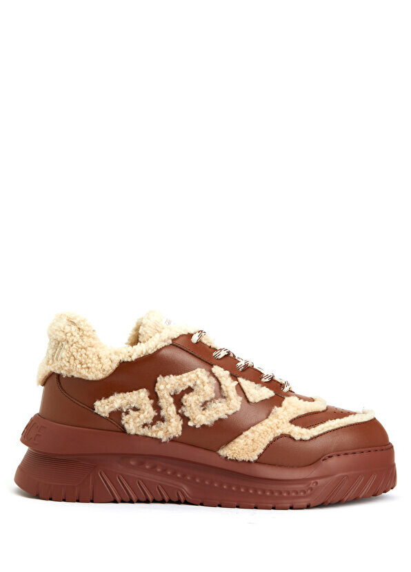 

Мужские кожаные кроссовки greca odissea tan Versace