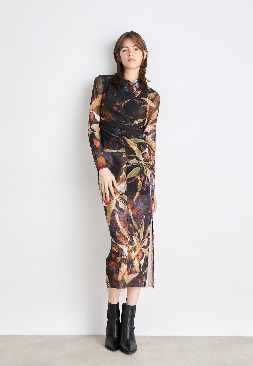 

Платье из джерси TIA TIPPI DRESS AllSaints, ржаво-коричневый