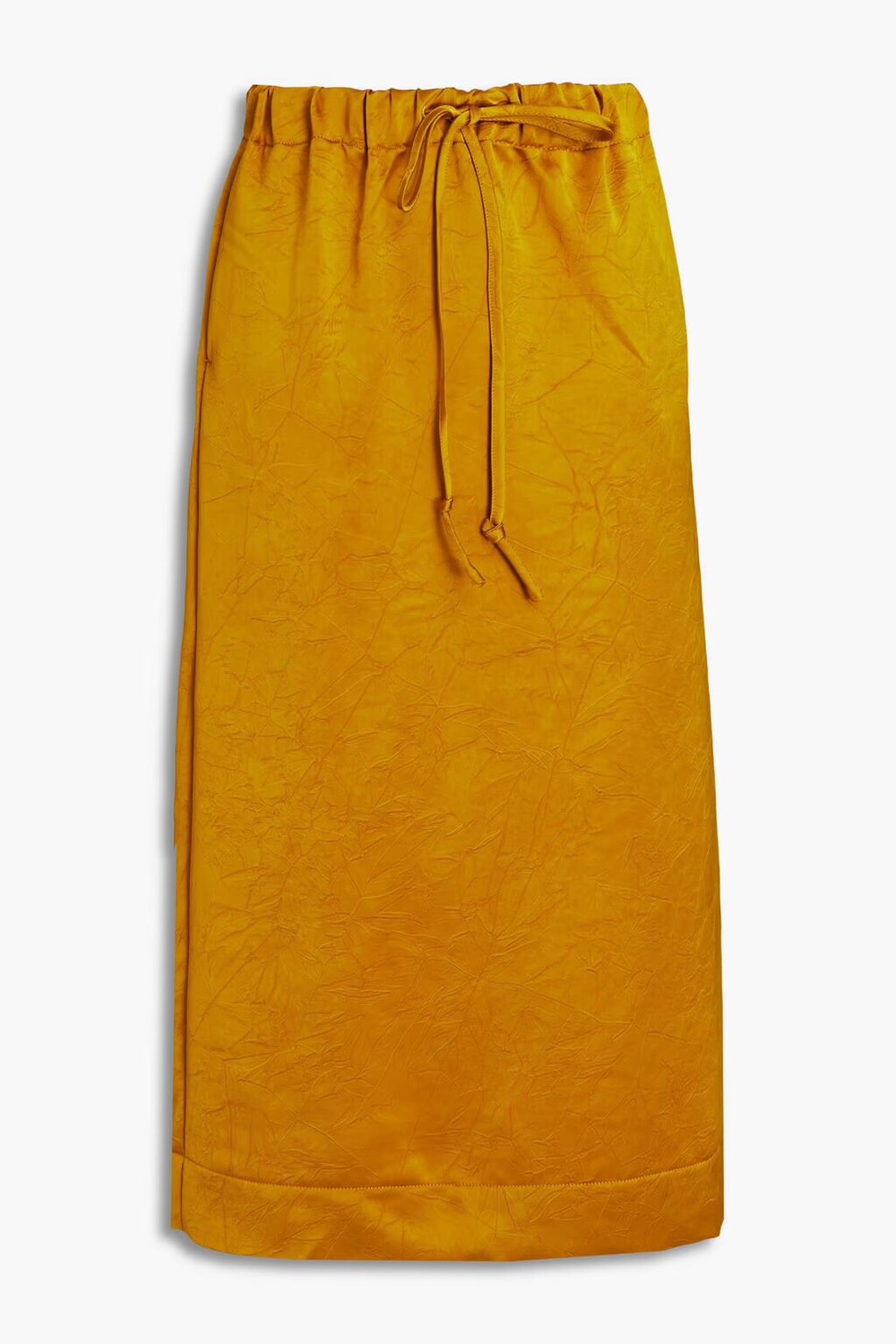 

Юбка миди из жатого атласа Rodebjer, цвет Marigold