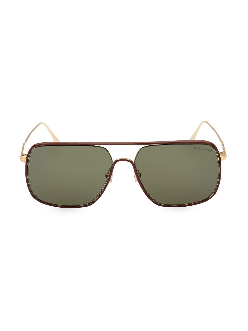 

Металлические солнцезащитные очки Pilot 59MM Tom Ford, золотой