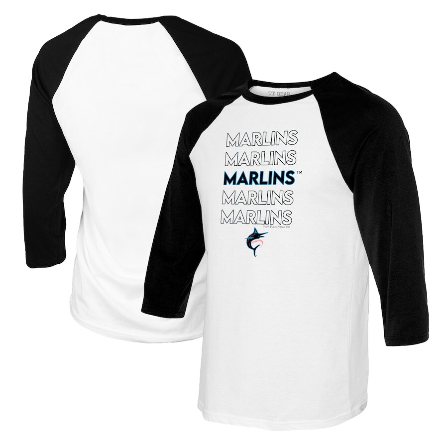 

Футболка с длинным рукавом Tiny Turnip Miami Marlins, белый