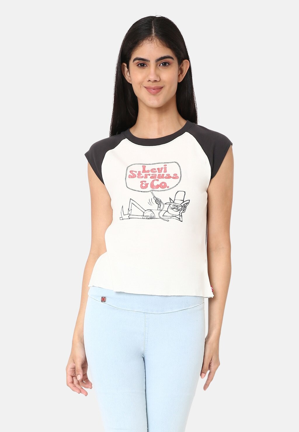 

Футболка с принтом GRAPHIC ANYWEAR TANK Levi's, бежевый