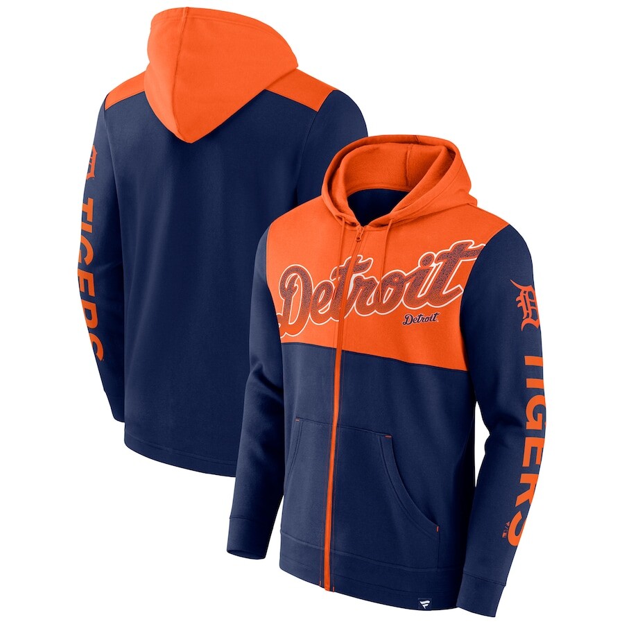 

Толстовка на молнии Fanatics Branded Detroit Tigers, нави
