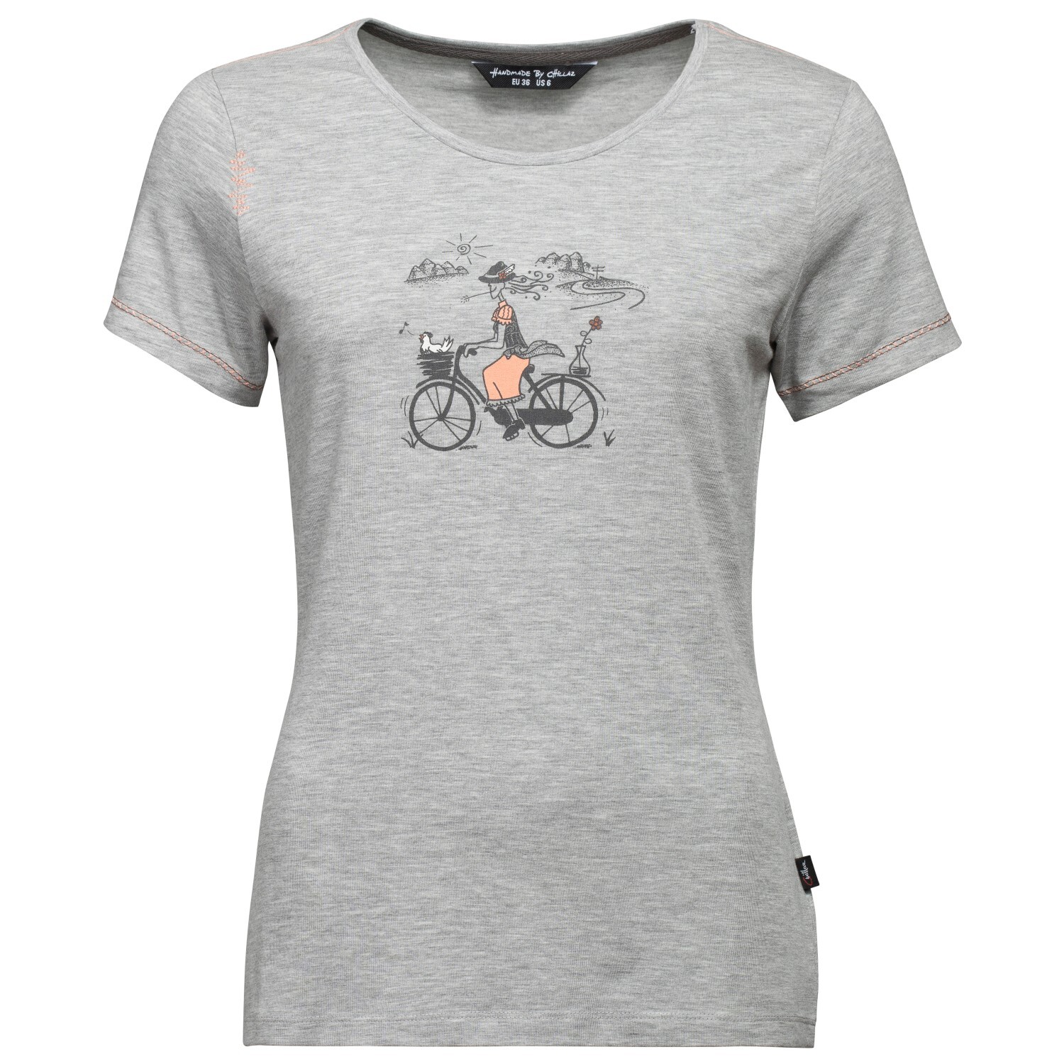 

Футболка Chillaz Women's Saile Tyrolean Trip, цвет Grey Melange