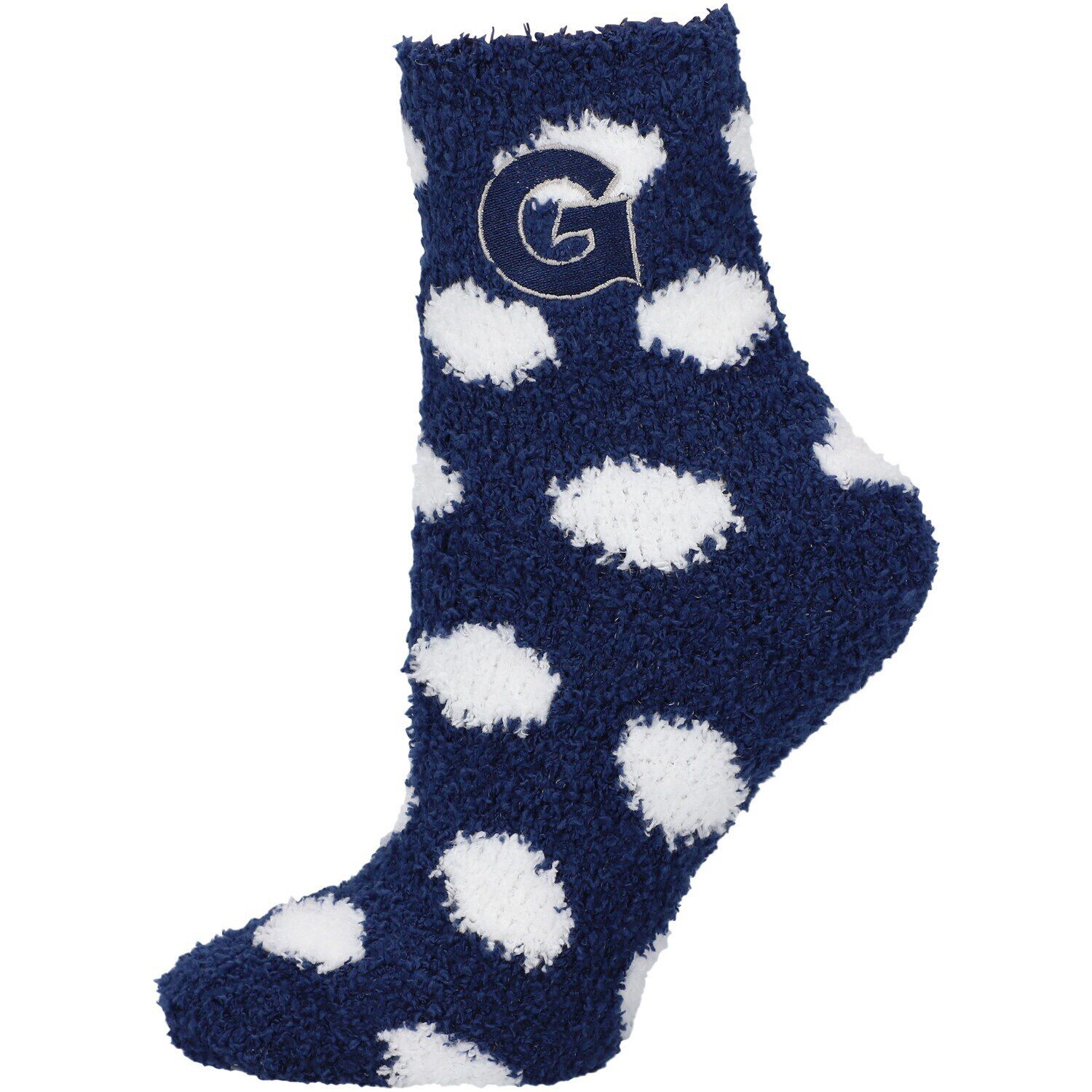 

Женские носки до щиколотки ZooZatz Georgetown Hoyas Fuzzy Dot