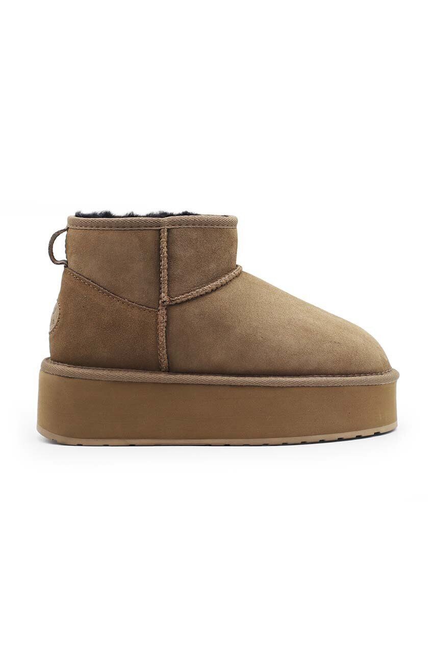 

Замшевые зимние ботинки Emu Australia Stinger Micro Flatform, коричневый