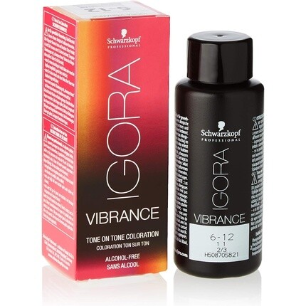 

Профессиональная краска для волос Igora Vibrance Tone On Tone 6-12 Темно-русый Cendr Ash 60 мл, Schwarzkopf
