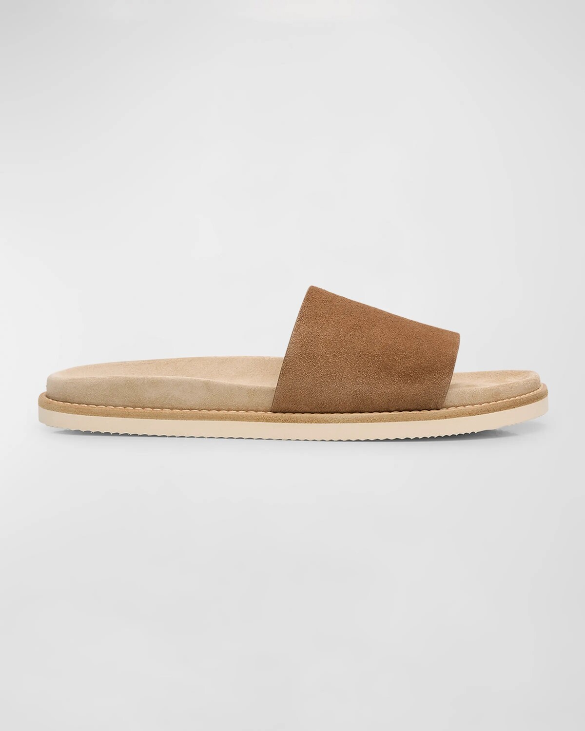 

Мужские замшевые шлепанцы Brunello Cucinelli, цвет Ccq17 Brown