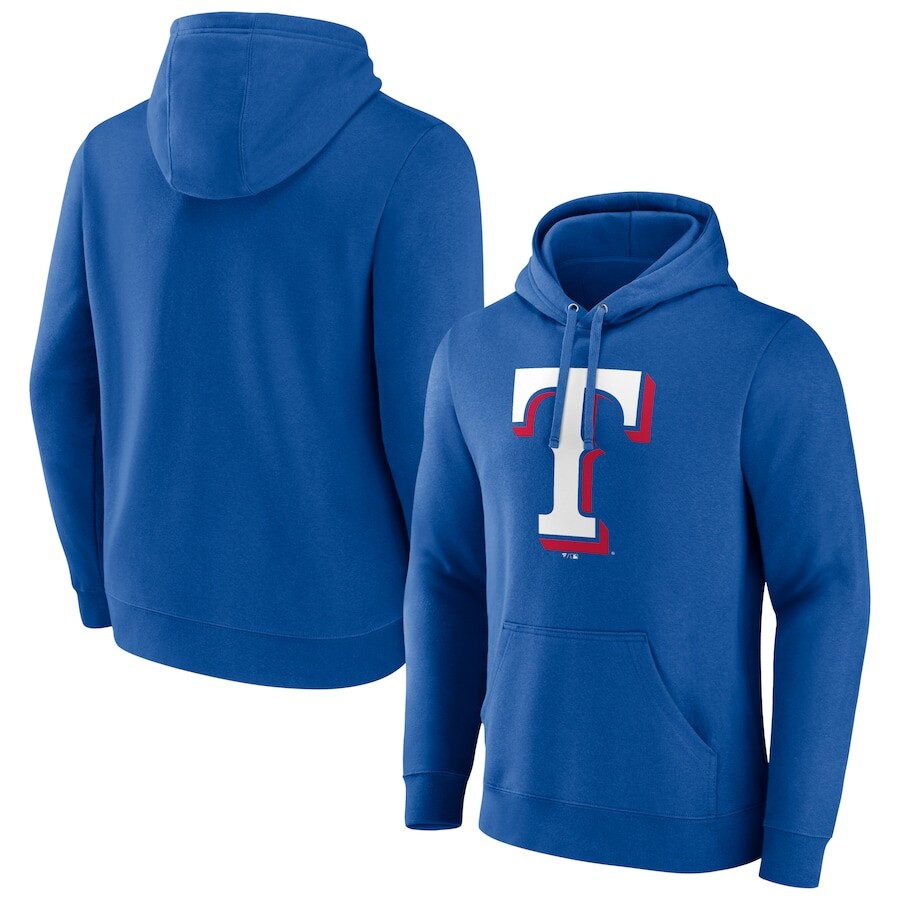 

Пуловер с капюшоном Fanatics Branded Texas Rangers, роял