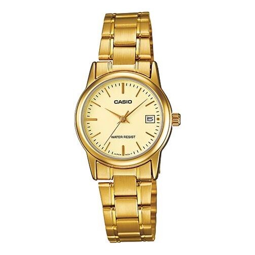 

Часы CASIO Quartz Waterproof Gold Analog, желтый
