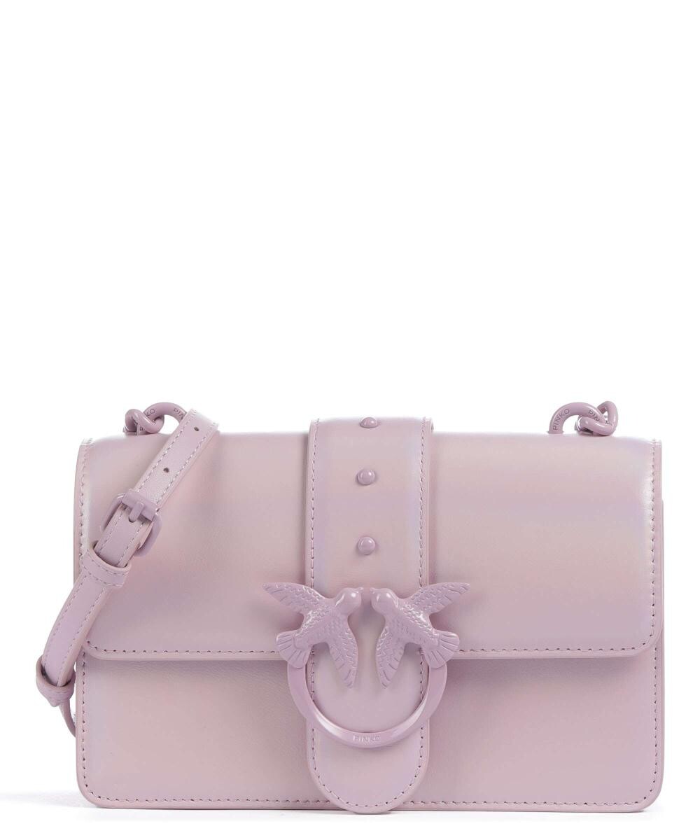

Сумка через плечо Love One Mini из мелкозернистой кожи Pinko, фиолетовый дубль