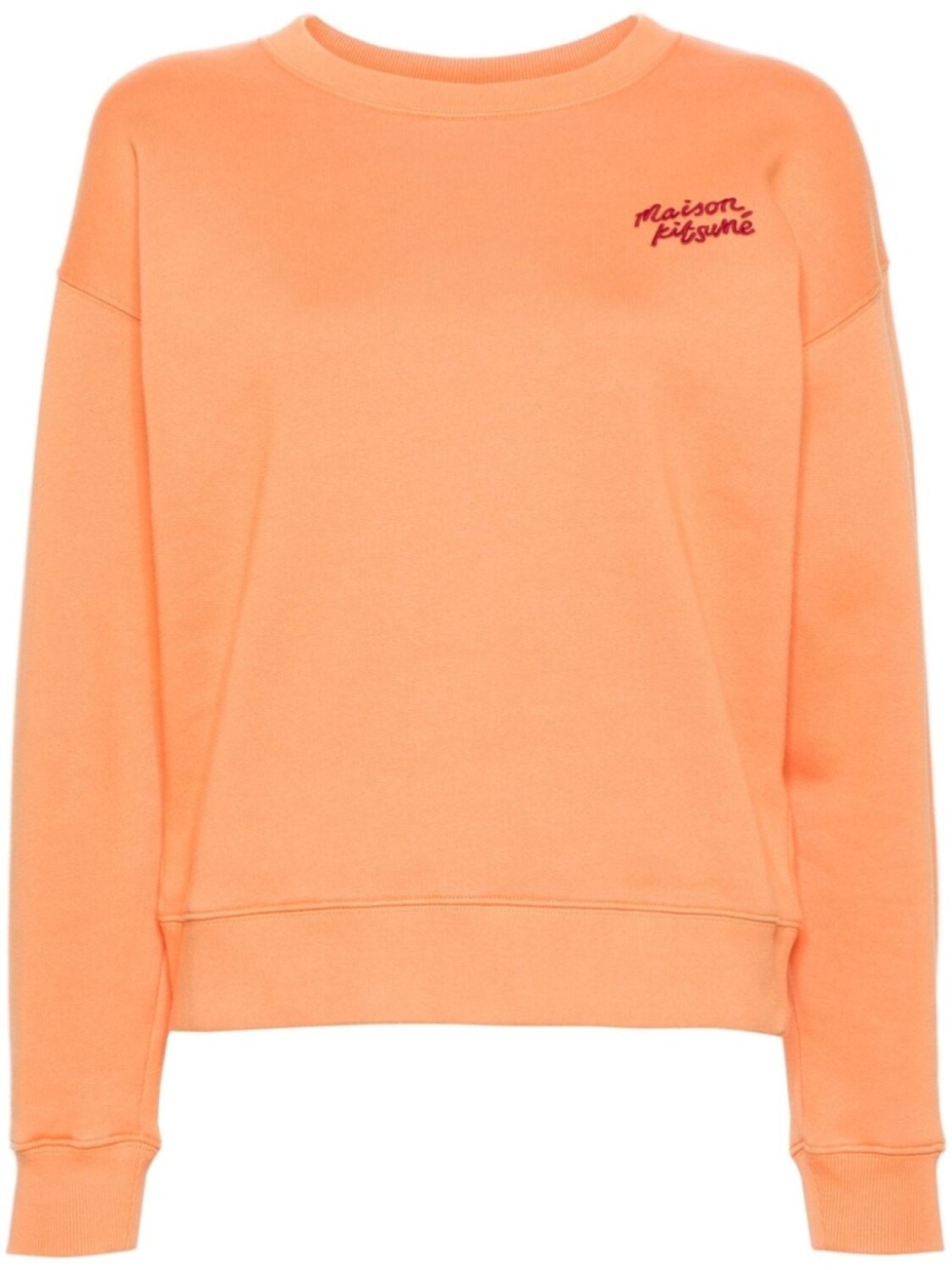 

Maison Kitsuné толстовка с вышитым логотипом, оранжевый